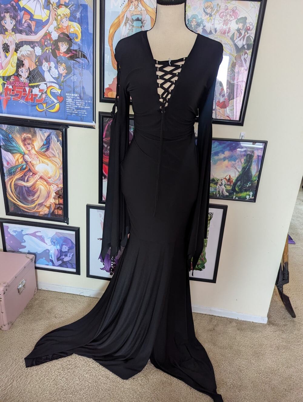 Etsy Morticia Dress Sz S